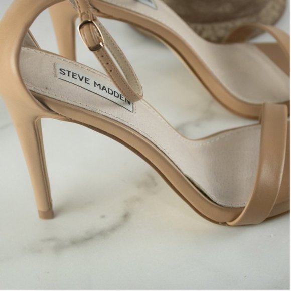 Steve Madden Beige / Nude Strappy High Heels - Picture 3 of 3